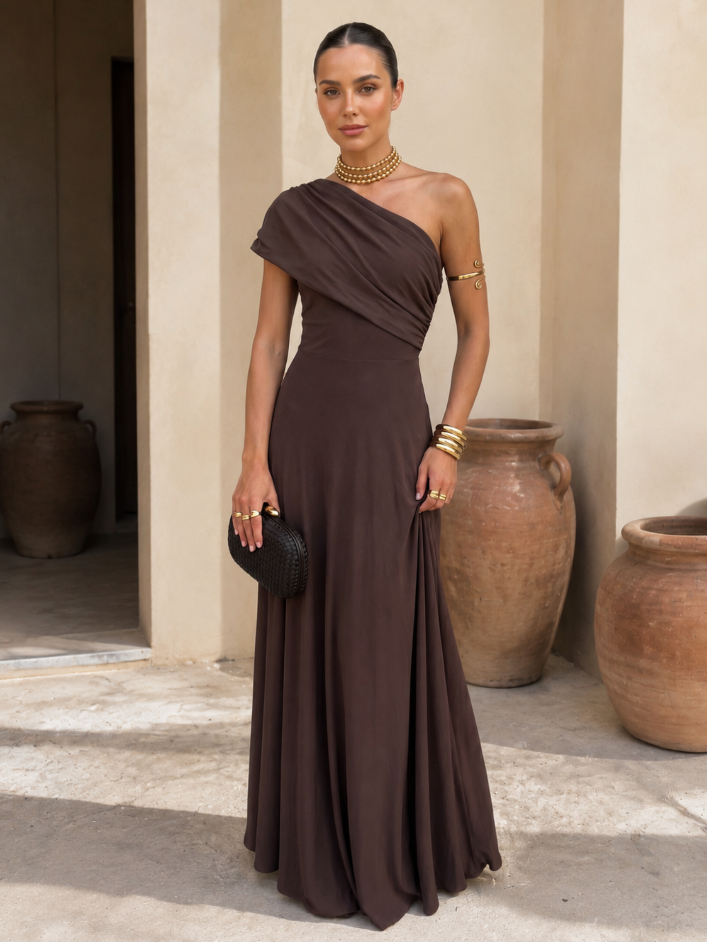 Malmö Brun Klänning