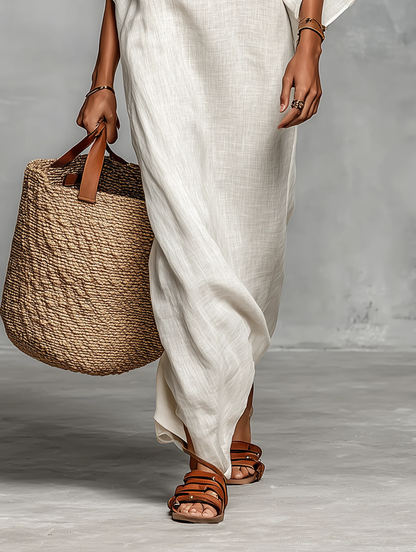 Lovisa | Off-Shoulder Maxi-klänning med Batwingärmar