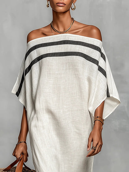 Lovisa | Off-Shoulder Maxi-klänning med Batwingärmar