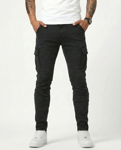 Pantalón Cargo Marino Elástico